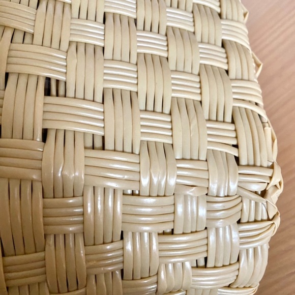 Zara woven picnic basket bag cream - Picture 8 of 10